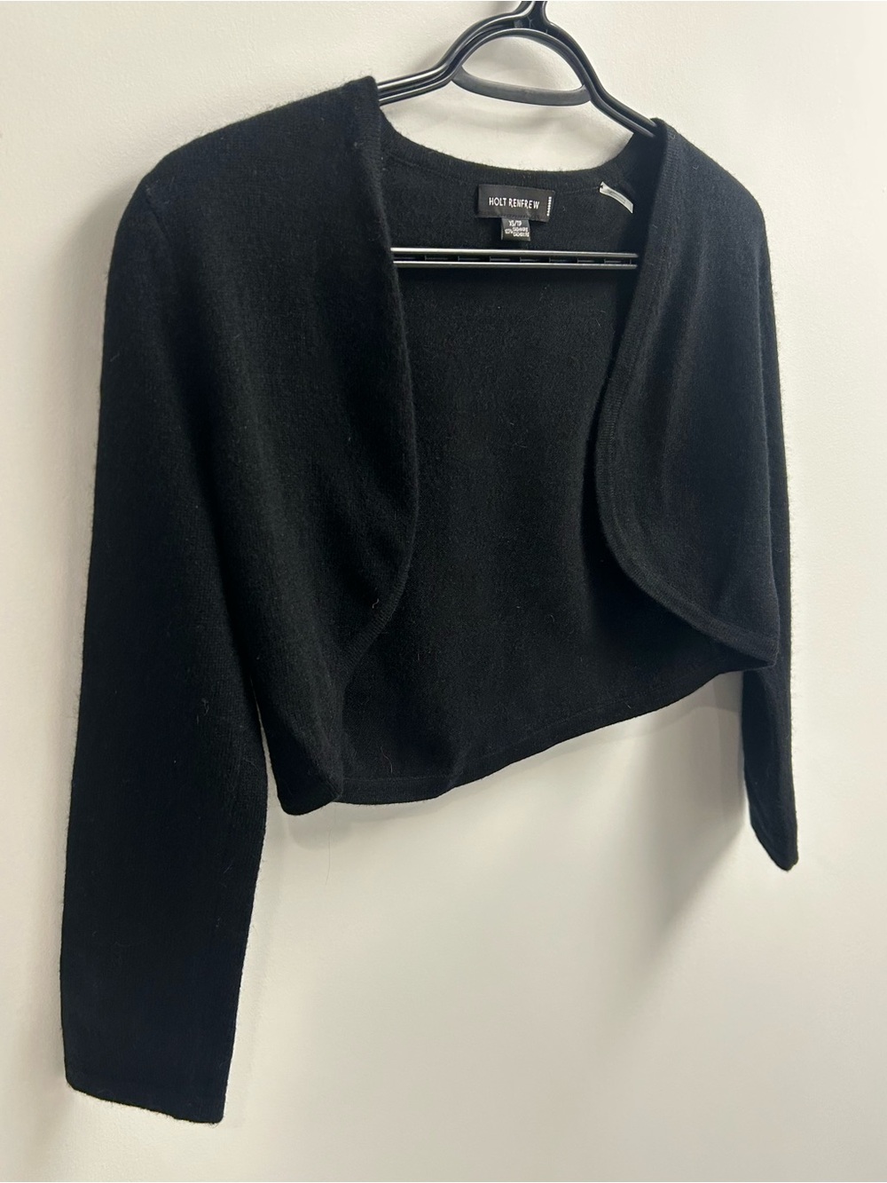 Holt Renfrew Black Cashmere Shrug